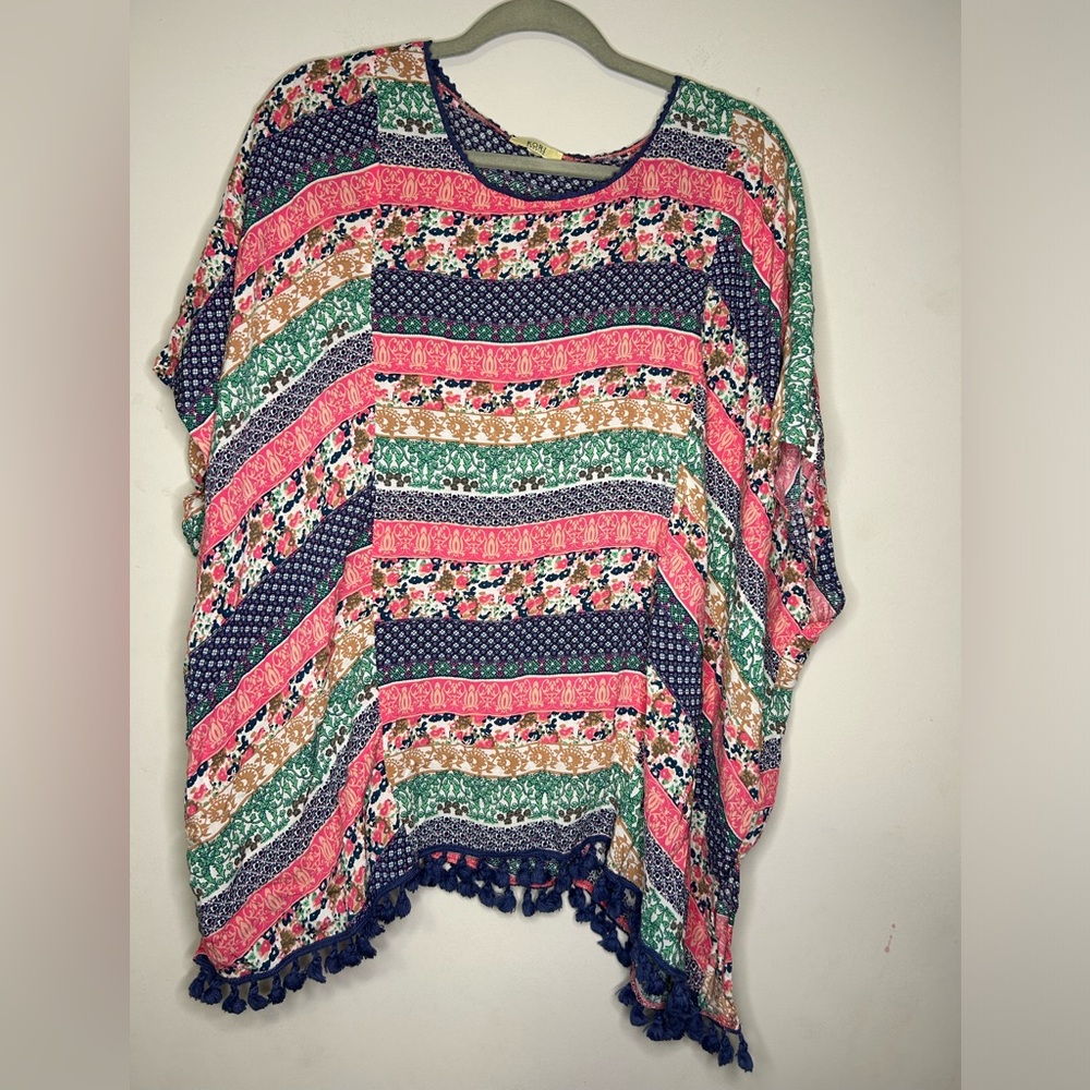 Kori America Boutique Tassle blouse. Womens S/M